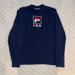 Fila Men's Dark Blue Crewneck Sweater